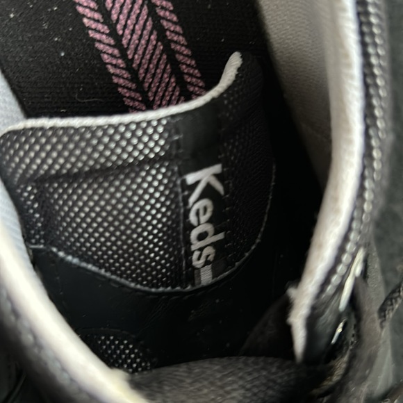 Keds Women’s Black Leather Lace Up Sneakers Tennis Shoes WH29771M | Size 8 - Picture 4 of 8